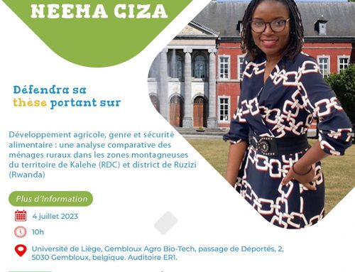 Message de félicitations à Madame Angélique NEEMA CIZA pour la défense de sa thèse de doctorat
